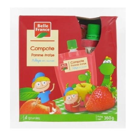 Compote gourde pomme fraise